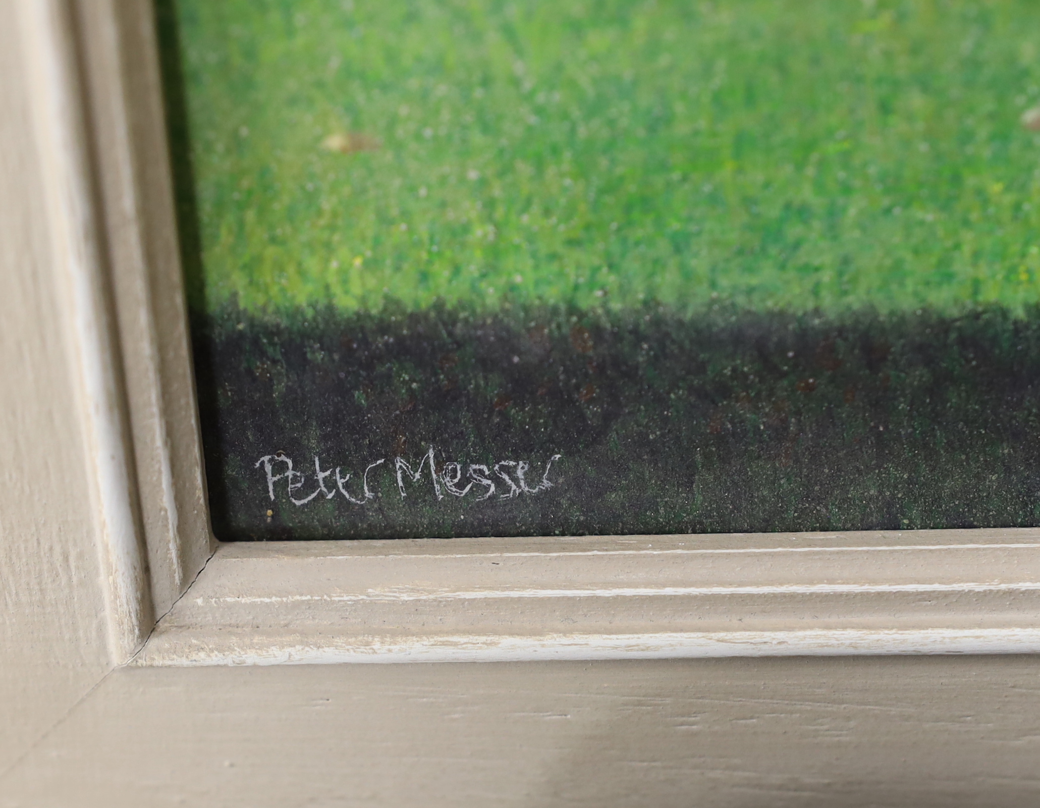 Peter Messer (b.1954), egg tempera on gesso panel, Glyndebourne, 